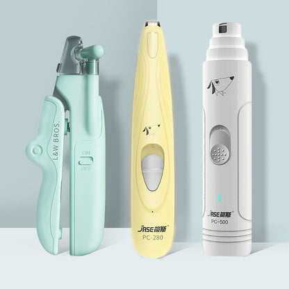 Negleklipper med LED-lys