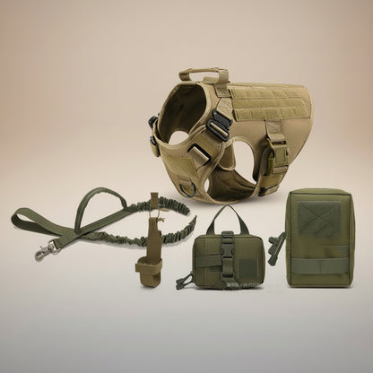 Hundesele - Profesjonell K9 Treningsvest med Bånd