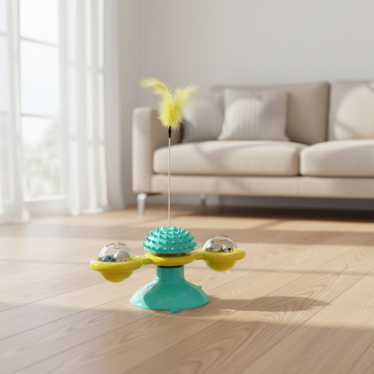 Katteleke i koselig stue